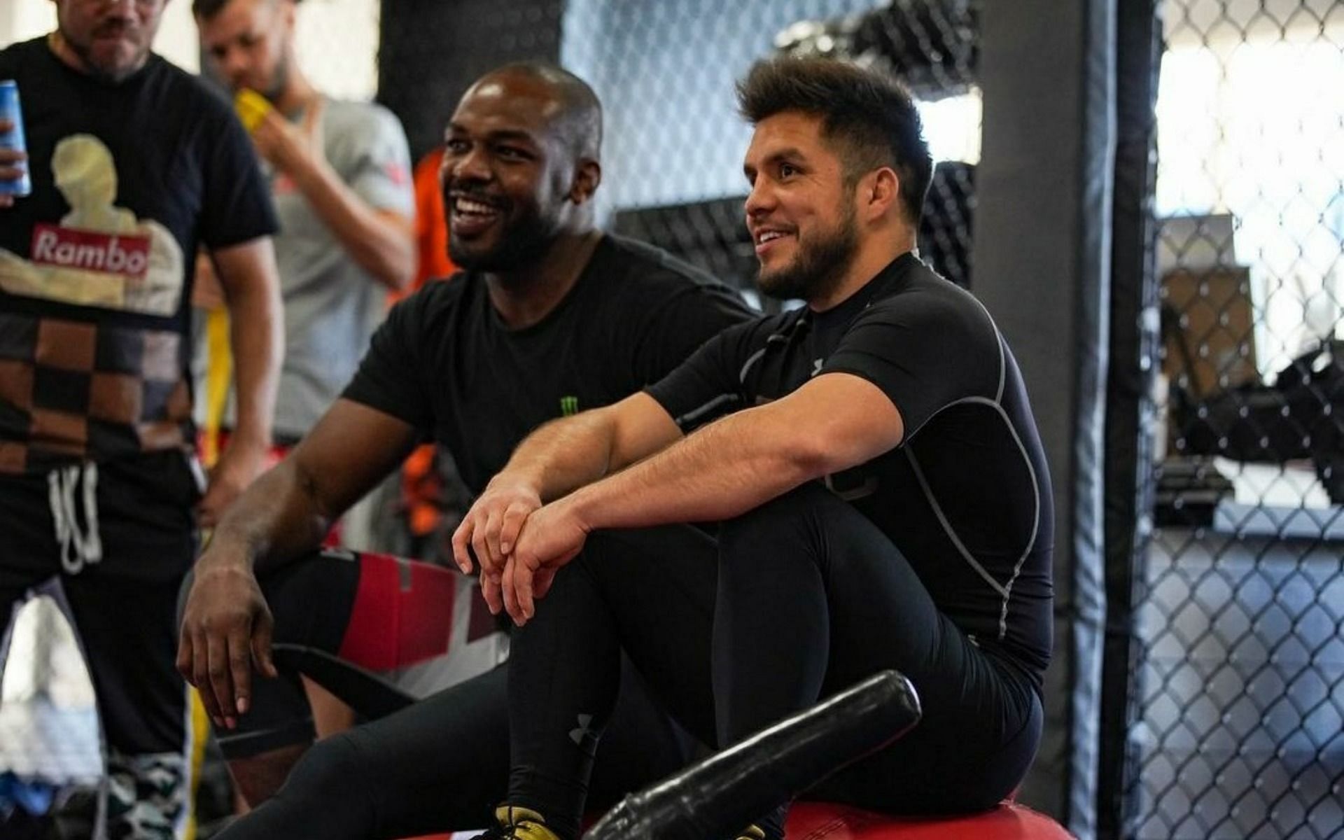 Former UFC champions Jon Jones (left) and Henry Cejudo (right) at the Fight Ready training facility [Image Credit: via @henry_cejudo on Instagram]