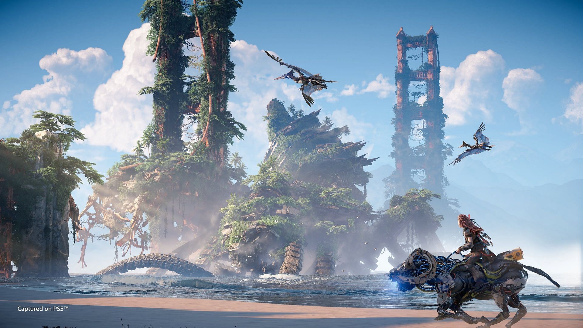 With Horizon Forbidden West&#039;s gorgeous visuals comes an increased file size (Image via Guerilla Games)