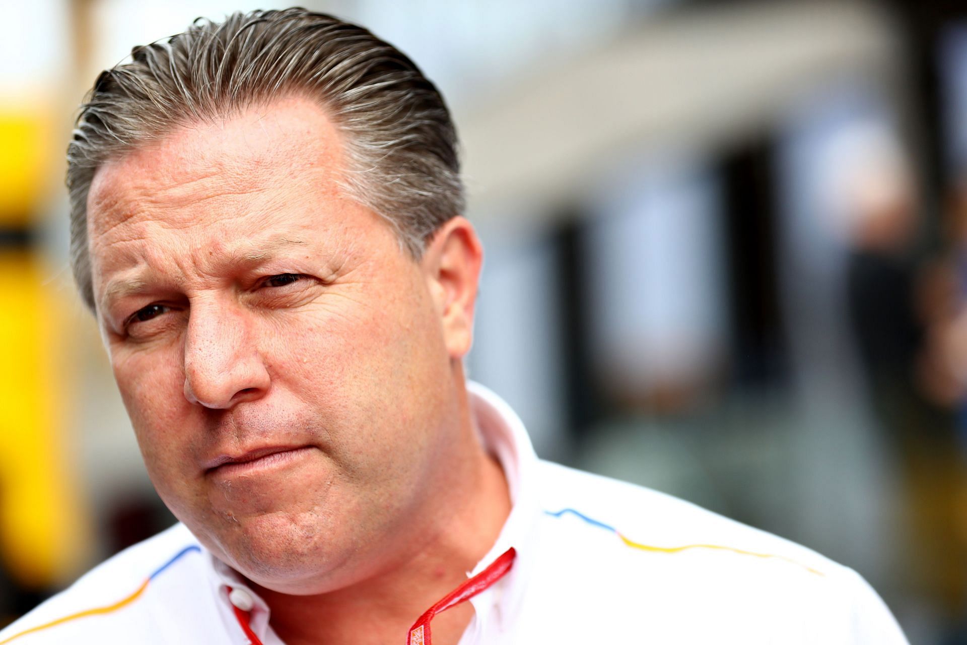 McLaren CEO Zak Brown in the F1 paddock (Photo by Mark Thompson/Getty Images)