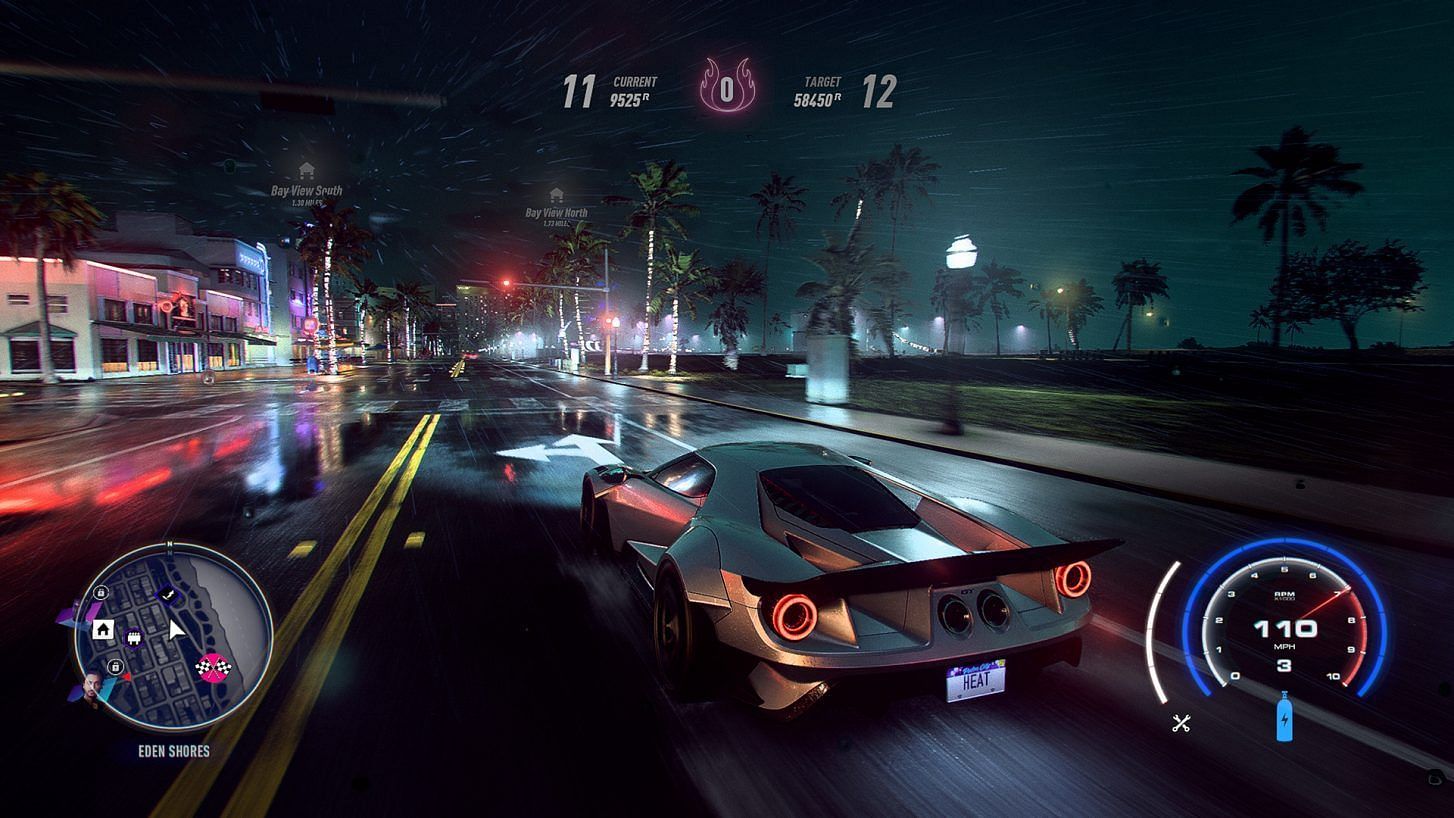 NFS Heat shines the brighest at night (Screenshot from Need For Speed: Heat)