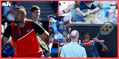 Nick Kyrgios displayed a moment of pure class during his doubles match