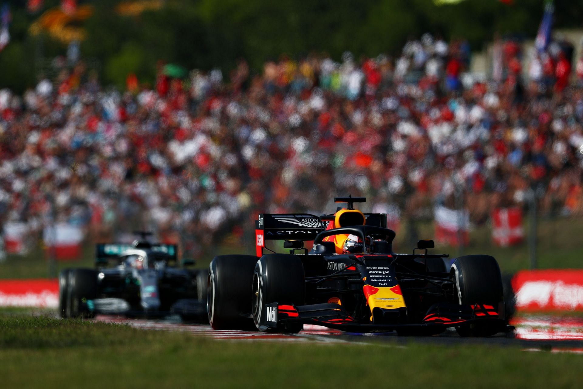 F1 Grand Prix of Hungary - Lewis Hamilton chased down Max Verstappen successfully (Photo by Dan Mullan/Getty Images)
