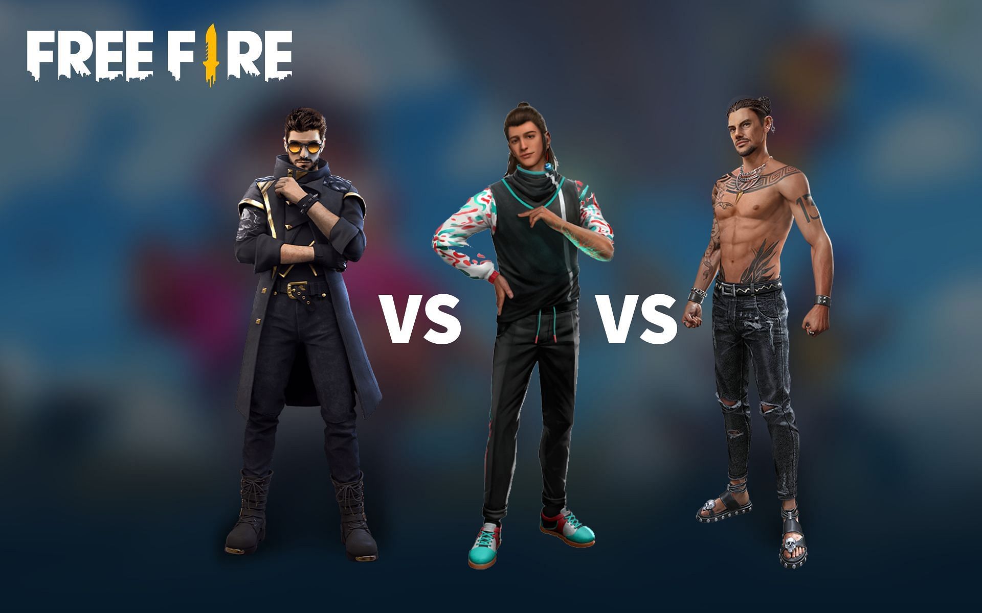 Only one of these characters is best for CS mode in Free Fire (Image via Sportskeeda)