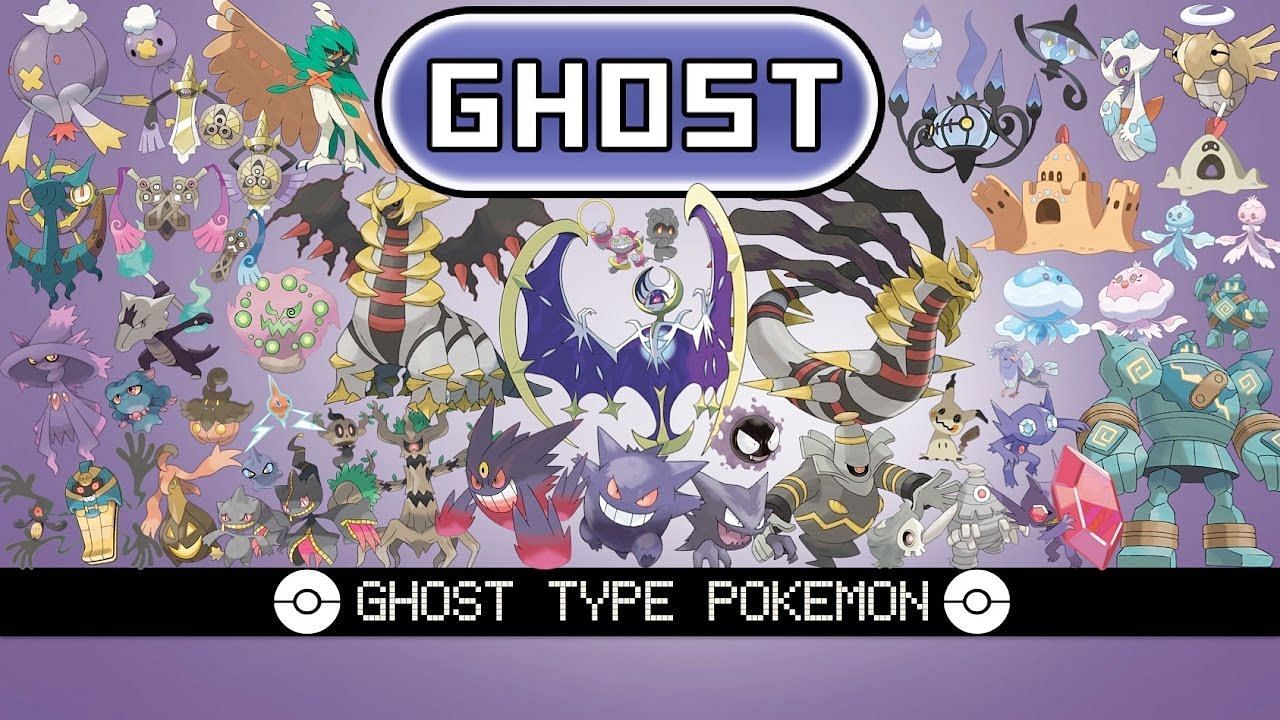 An assortment of various Ghost-type Pokemon (Image via The Pokemon Company)