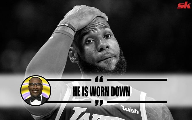 "No one else is giving him any help" – Shannon Sharpe says LeBron James is "worn down" trying to keep LA Lakers in games