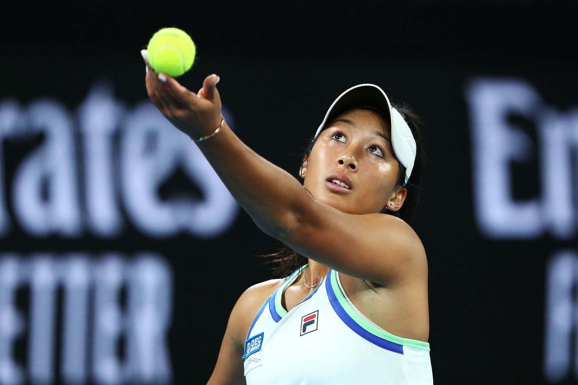 Priscilla Hon will be looking to back up her incredible first-round win over Kvitova.