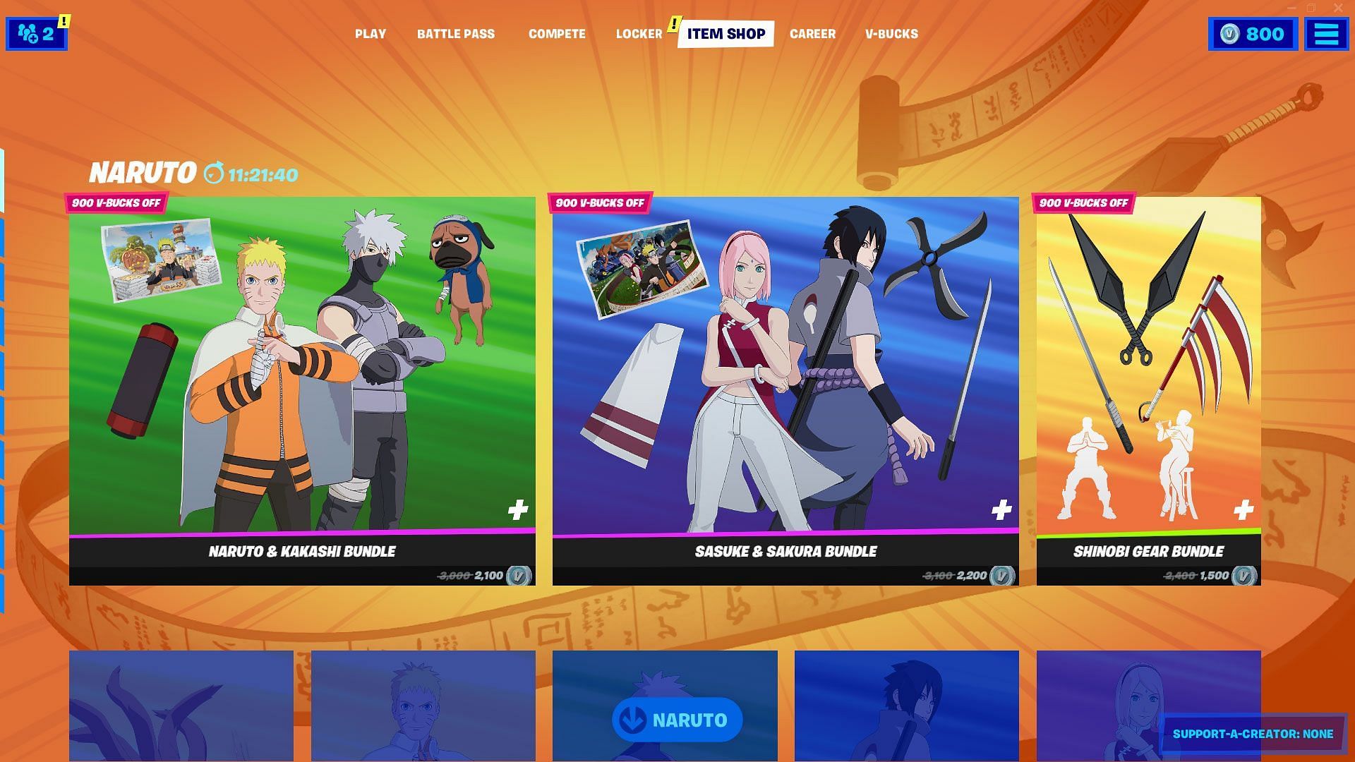 Will there be more Naruto skins arriving in Fortnite Chapter 3