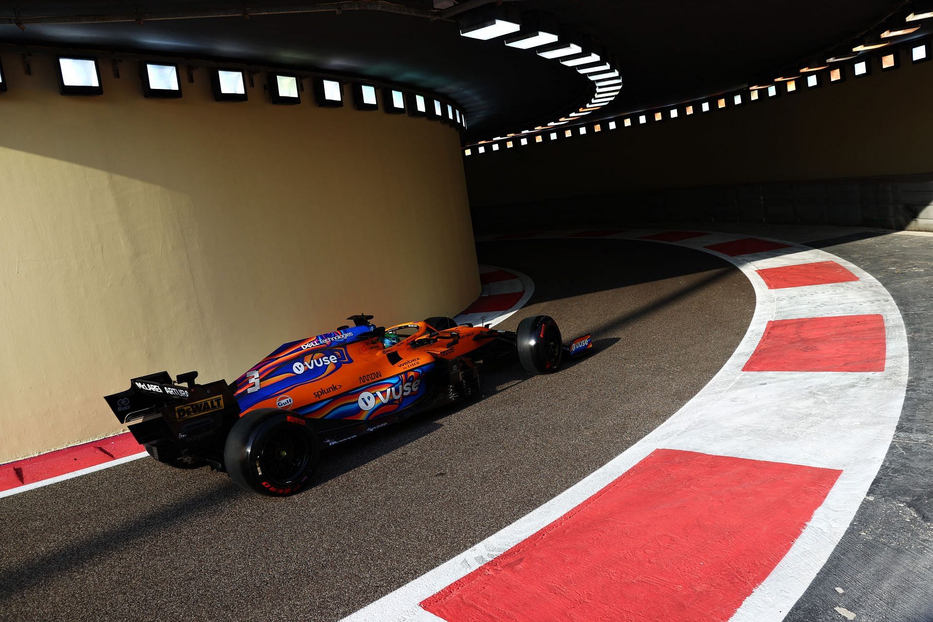 The McLaren of Daniel Ricciardo during the Testing in Abu Dhabi