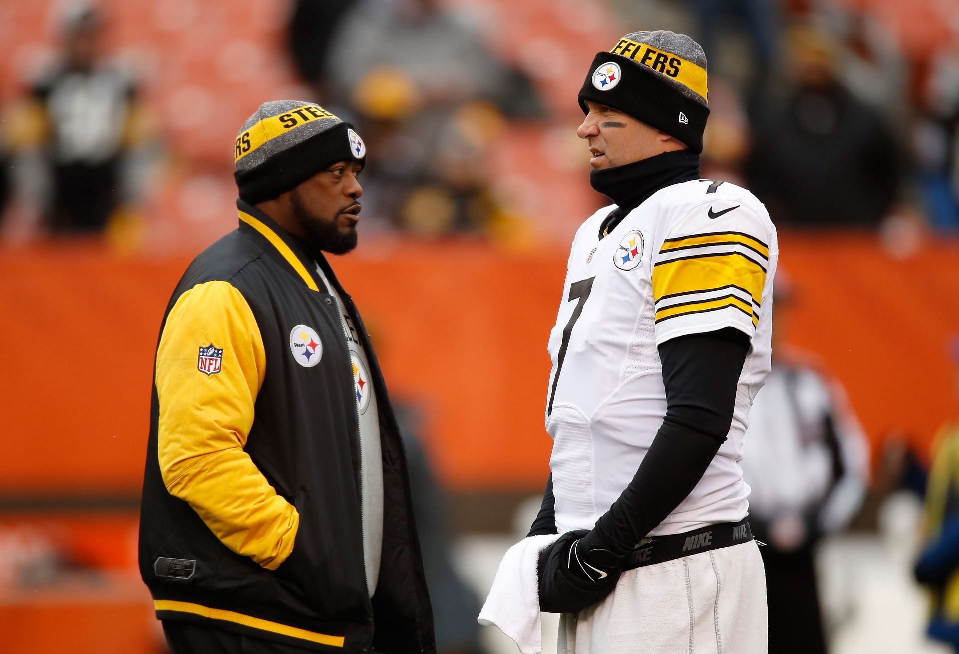 Pittsburgh Steelers&#039; Mike Tomlin and Ben Roethlisberger