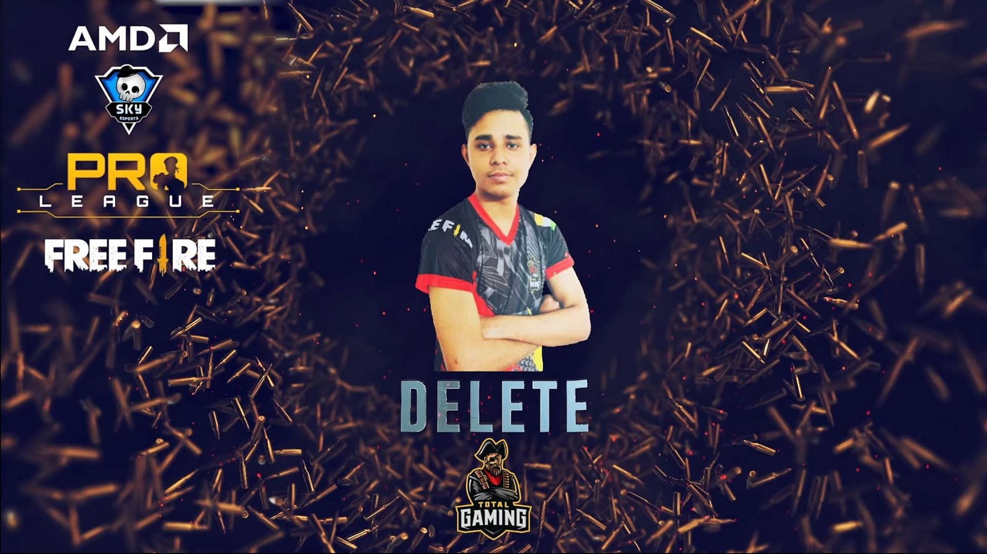 Delete was crowned as the MVP of the Skyesports Free Fire Pro League (Image via Skyesports)