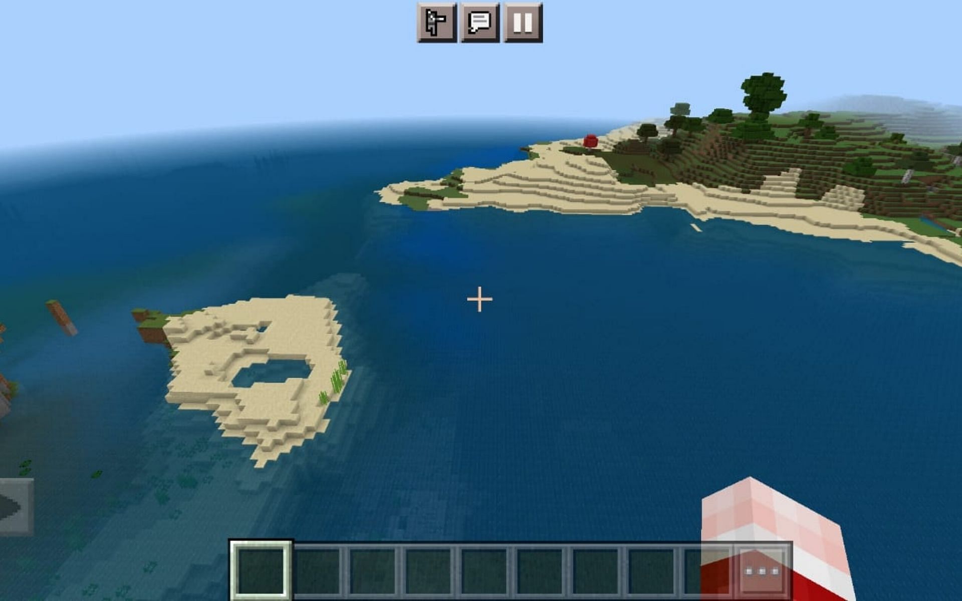 One of the many beaches for players to live on (Image via Minecraft)