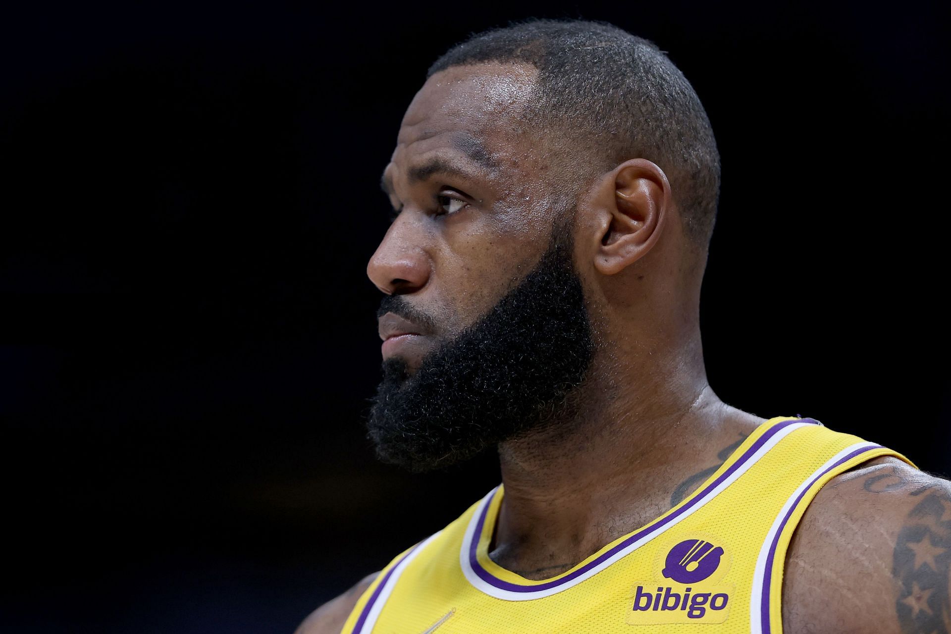 Los Angeles Lakers v Denver Nuggets; LeBron&#039;s reaction to Nuggets blowout against L.A.