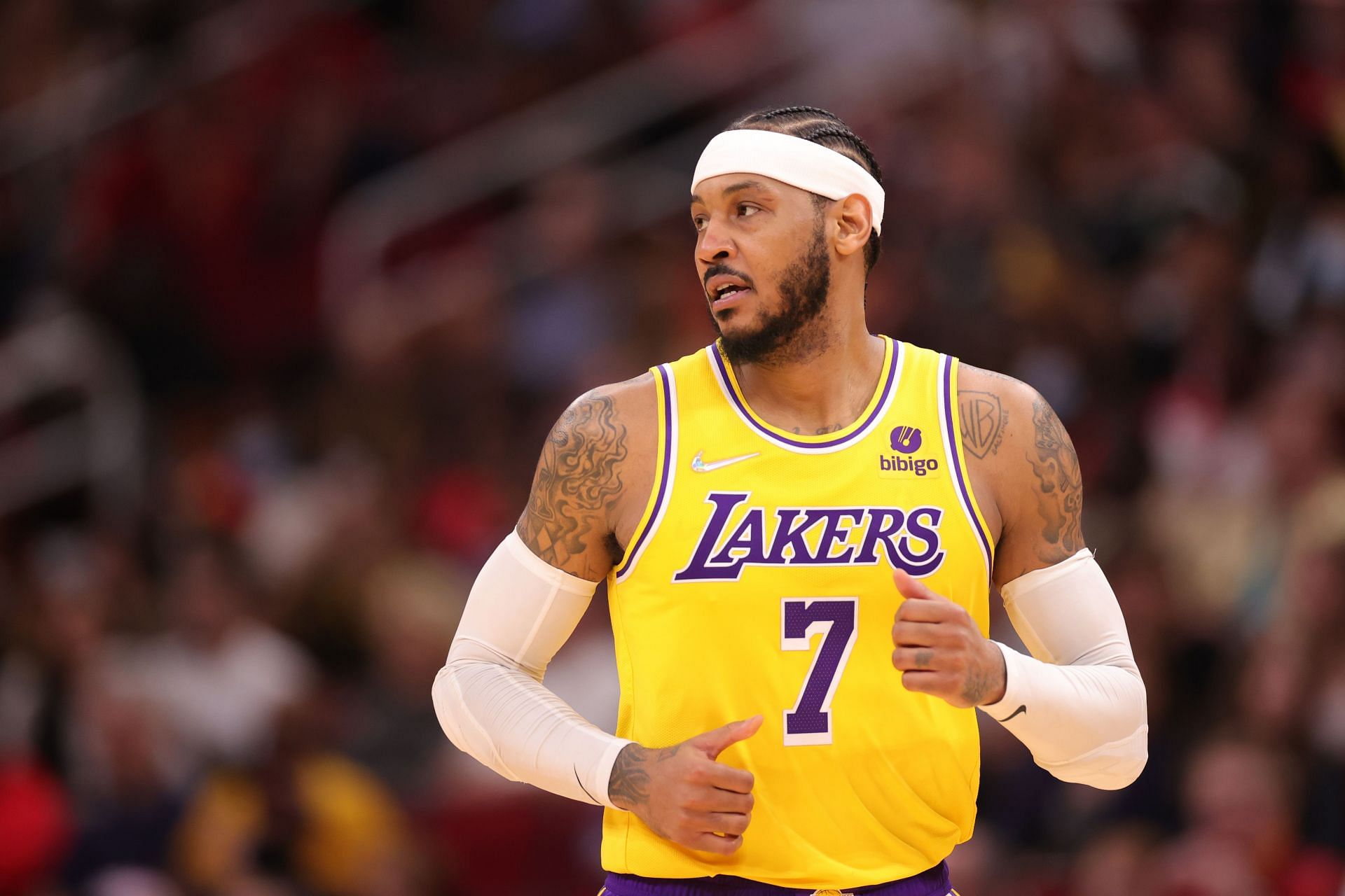 Los Angeles Lakers Carmelo Anthony v Houston Rockets