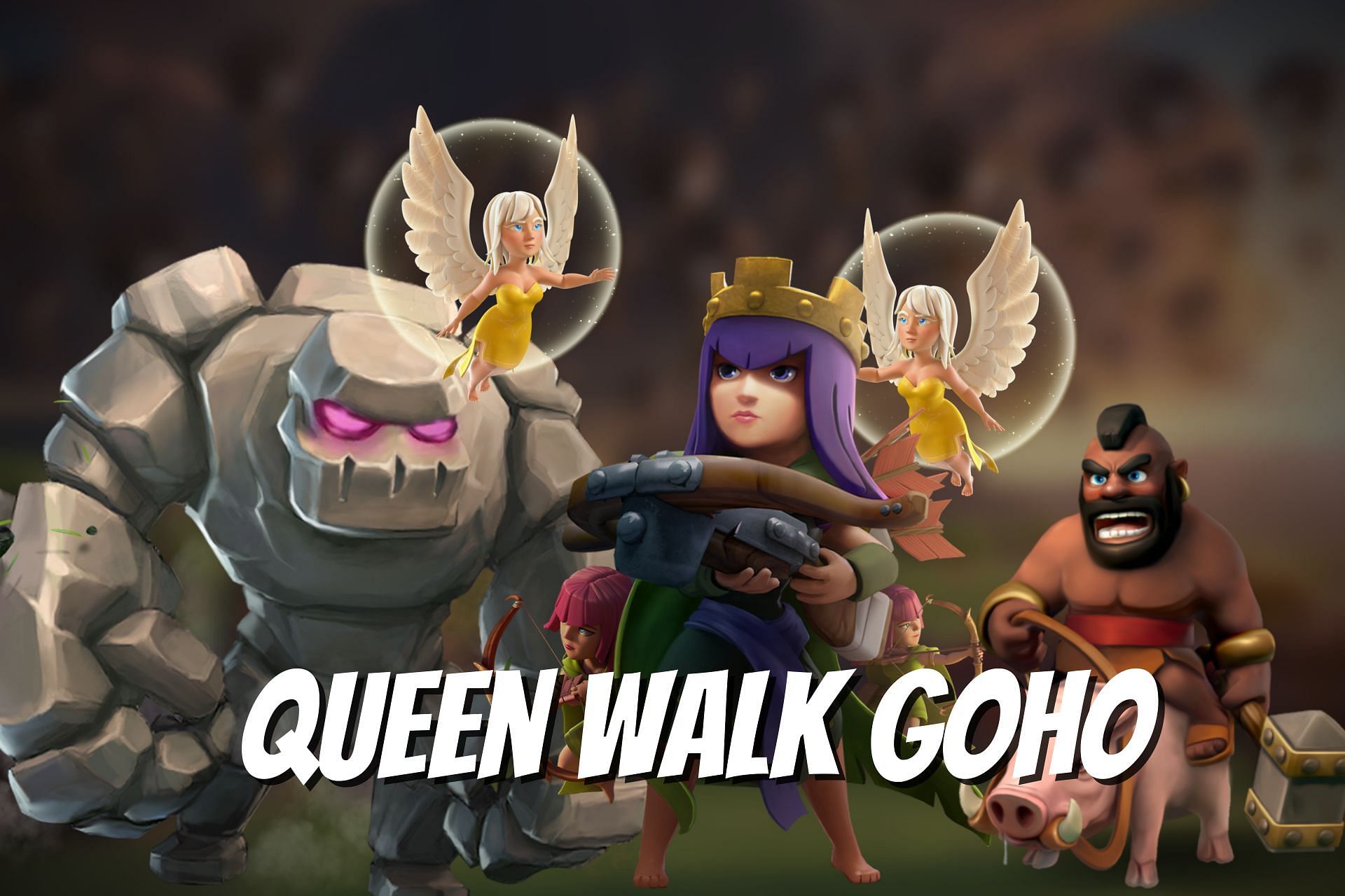 Queen Walk GoHo strategy in Clash of Clans (Image via Sportskeeda)