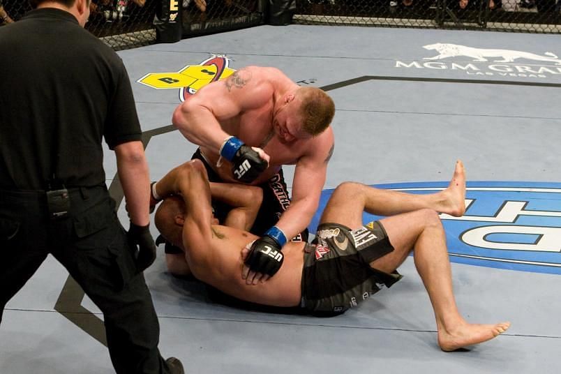Brock Lesnar might&#039;ve lost his octagon debut, but it didn&#039;t take him long to claim UFC gold