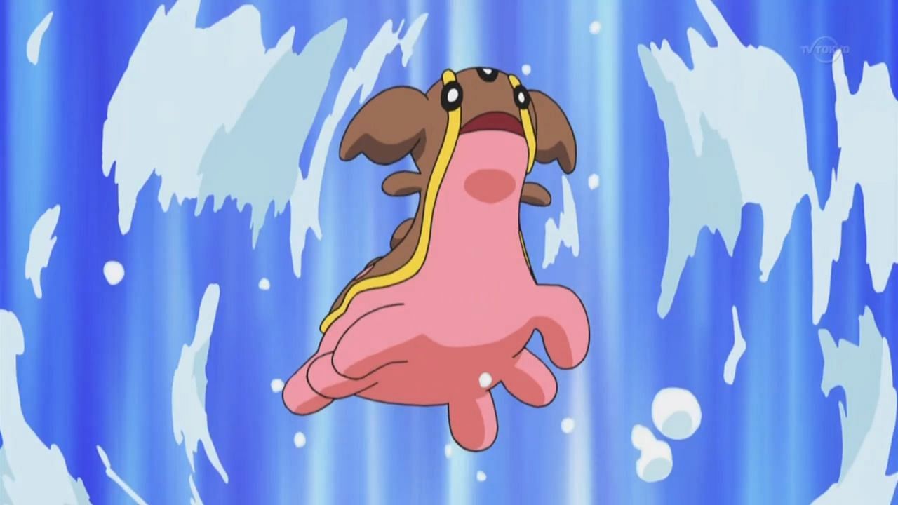 Gastrodon&#039;s Western Sea form as it appears in the anime (Image via The Pokemon Company)