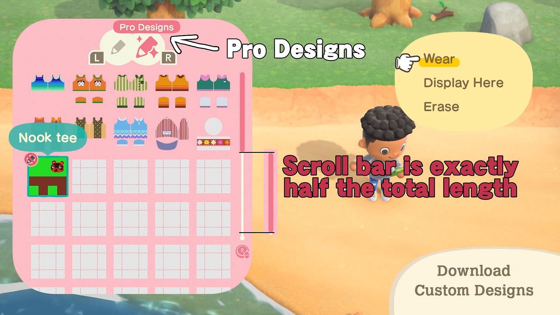 Steps to get more custom design slots in Animal Crossing: New Horizons (Image via PJiggles/Twitter)