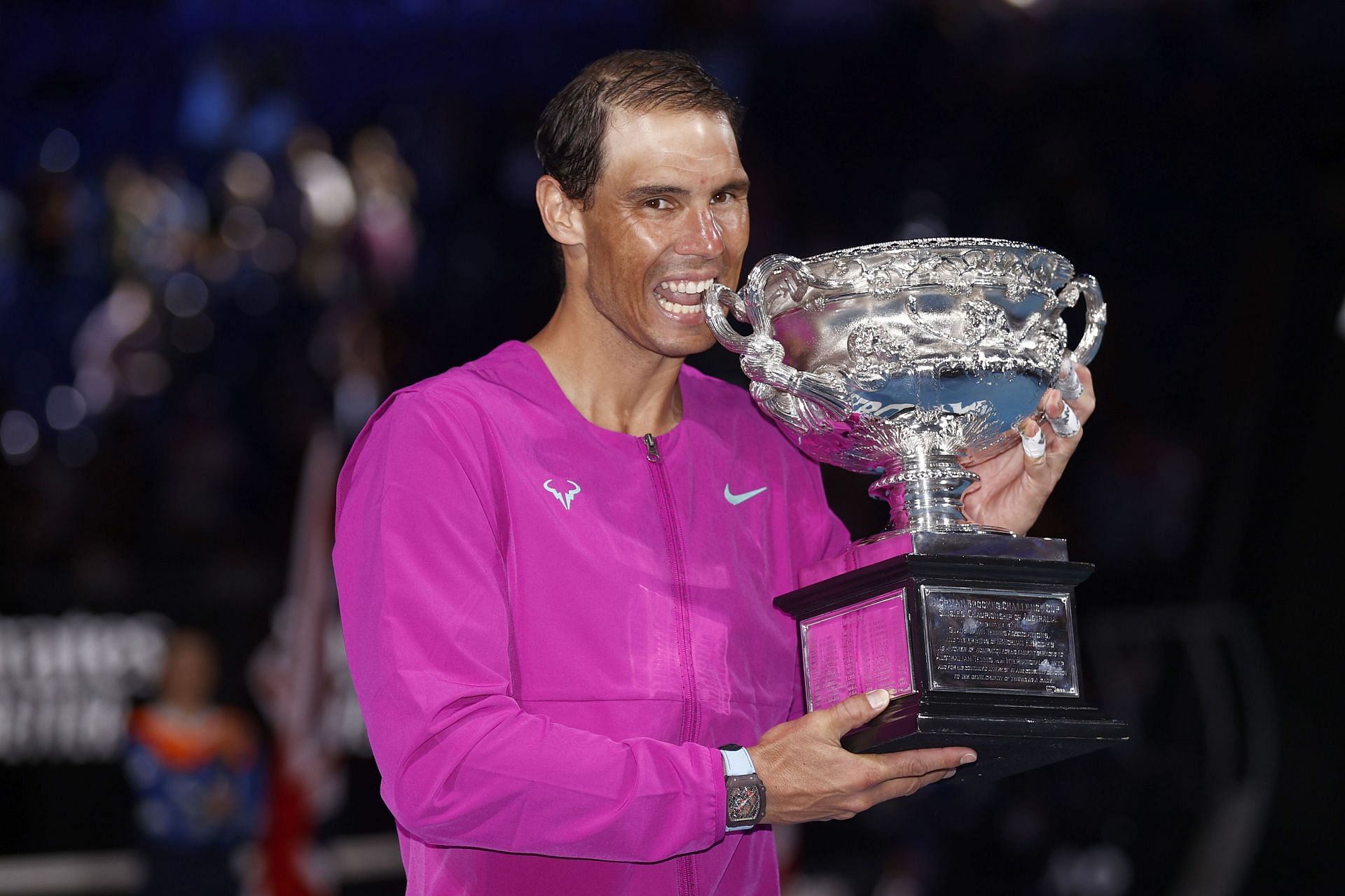 Rafael Nadal has become the first man to win 21 Grand Slam titles
