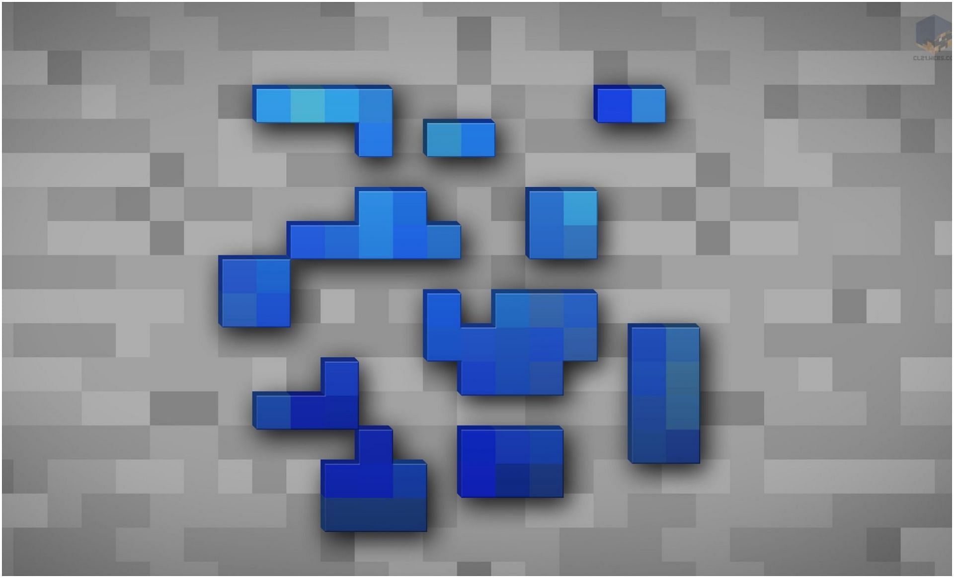 Lapis Lazuli is a rare ore (Image via WallpaperSafari/Minecraft)