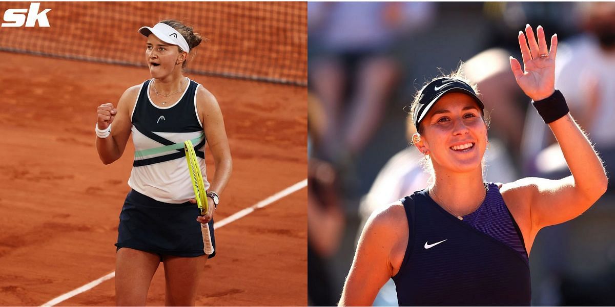 Barbora Krejcikova and Belinda Bencic.