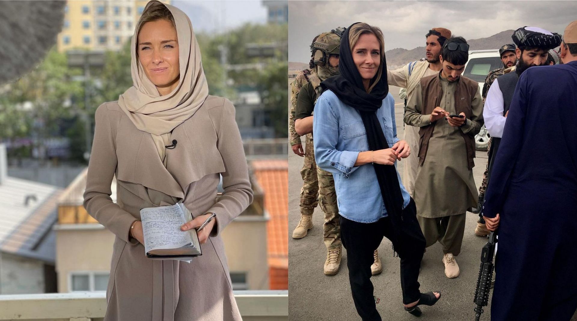 Pregnant journalist Charlotte Bellis took help from the Taliban (Image via Charlotte Bellis/Instagram)