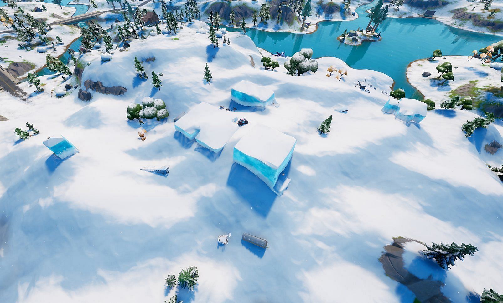 Tilted Towers could soon arise from its icy crypt and become a part of the game once again (Image via Sportskeeda)