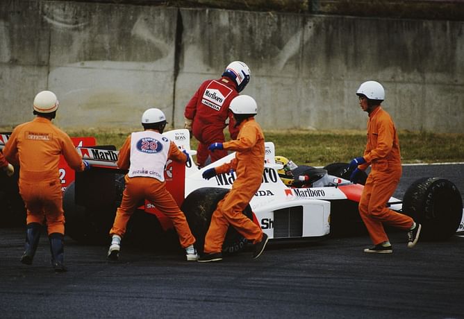 Watch: Alternate fan angle of infamous Suzuka incident between Ayrton Senna and Alain Prost