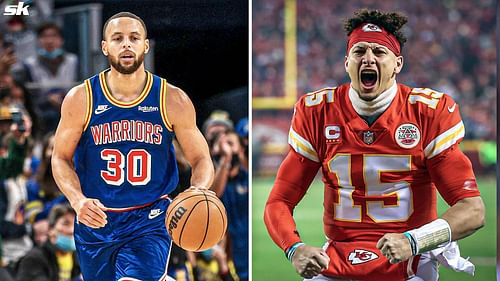 Steph Curry and Patrick Mahomes