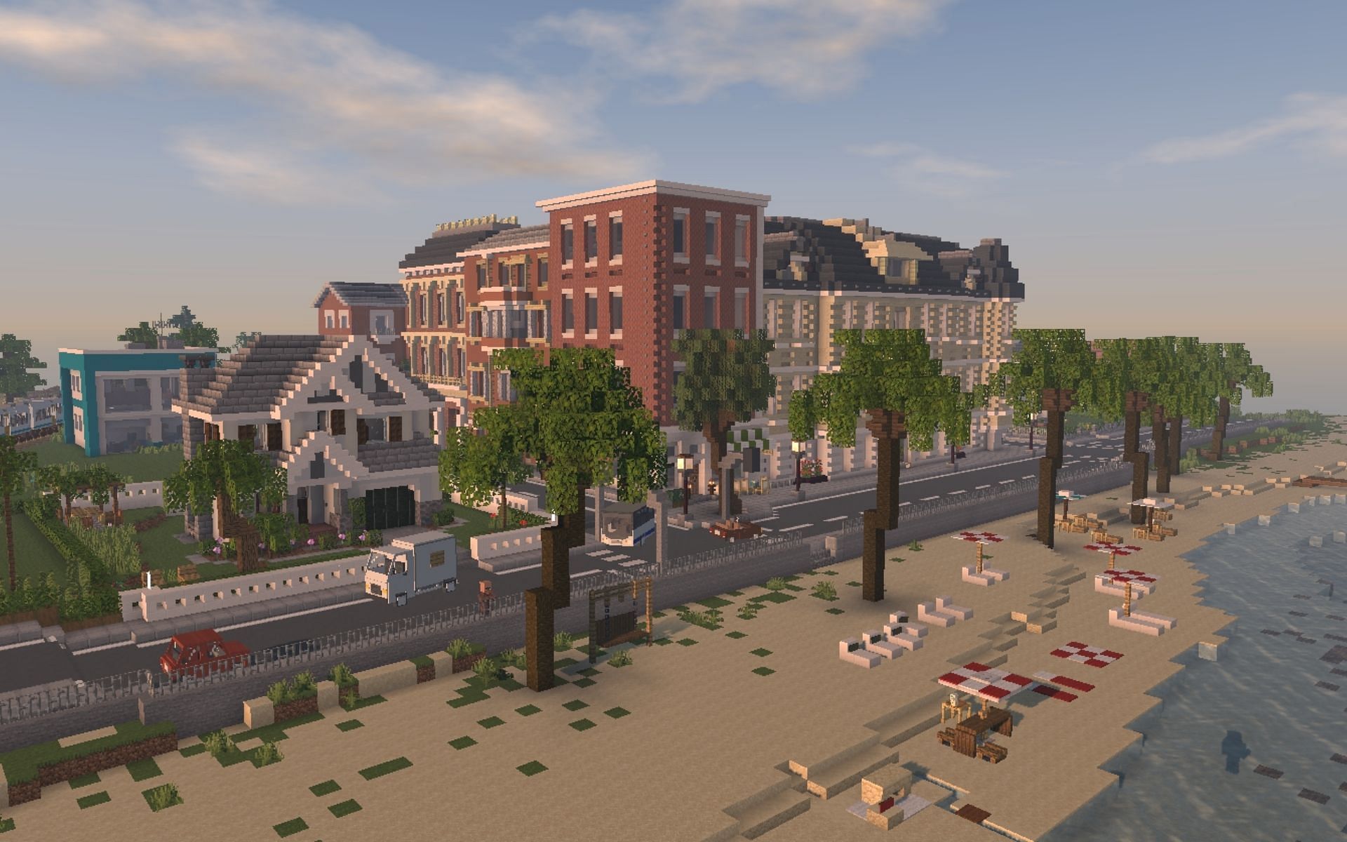 minecraft small modern city maps