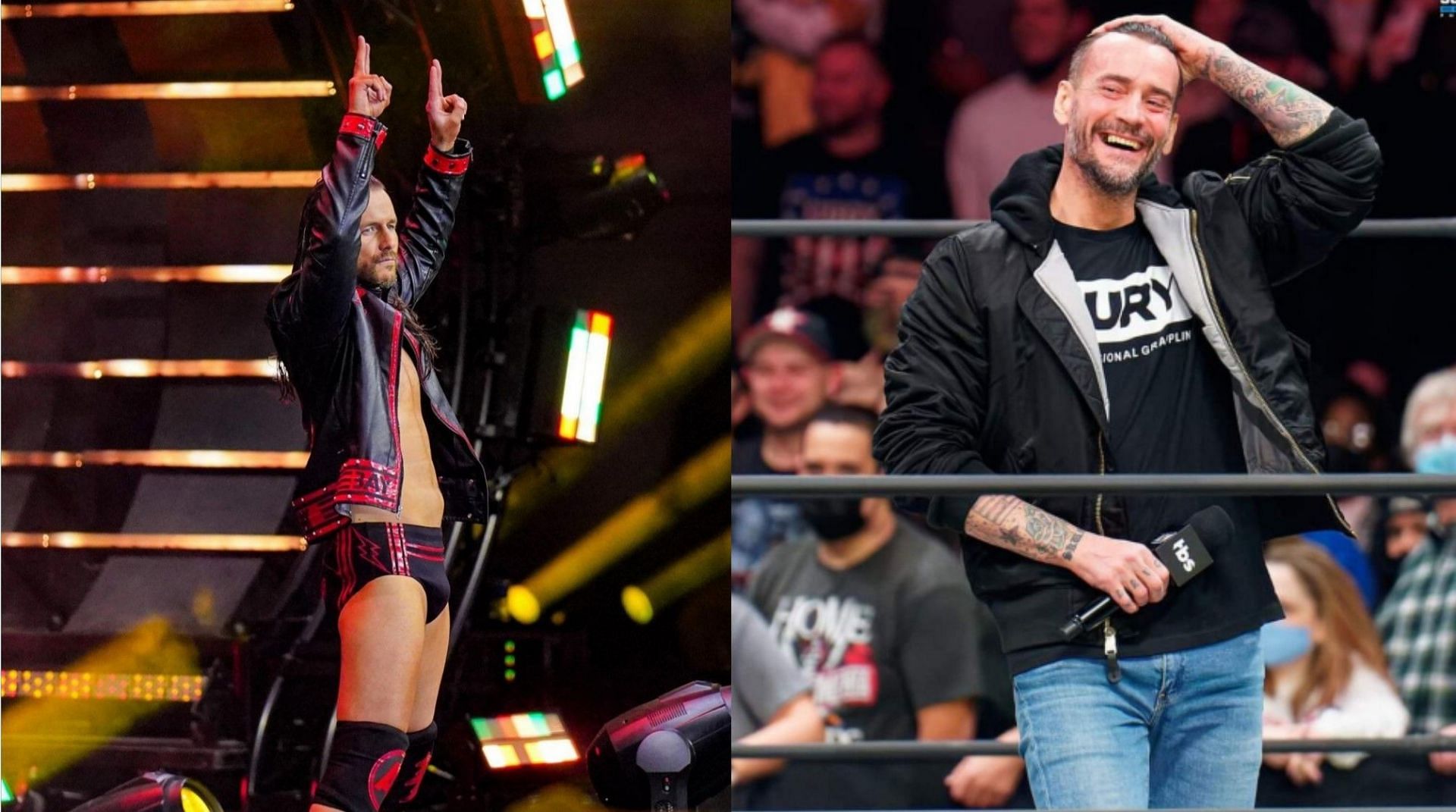 Adam Cole (left) and CM Punk (right)