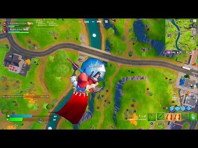 Fortnite Player Discovers The Result Of Landing Atop A Gliding Player