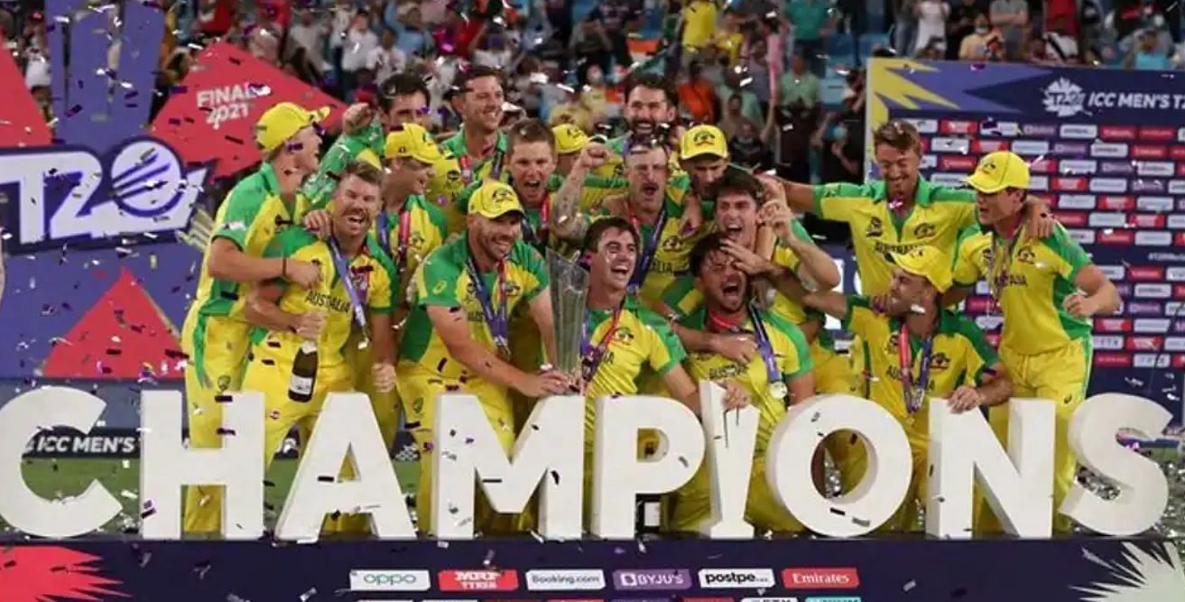 2021 में पहली बार टी20 विश्व कप जीतने वाली ऑस्ट्रेलियाई टीम 2022 में मेजबानी करेगी।