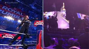 Watch: WrestleMania 38 sign catches fire at Royal Rumble 2022, fans evacuated