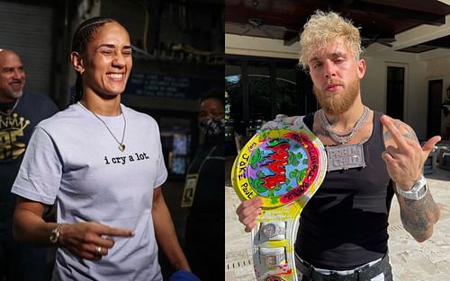 Amanda Serrano (left) and Jake Paul (right) [Image Courtesy: @serranosisters and @jakepaul on Instagram]