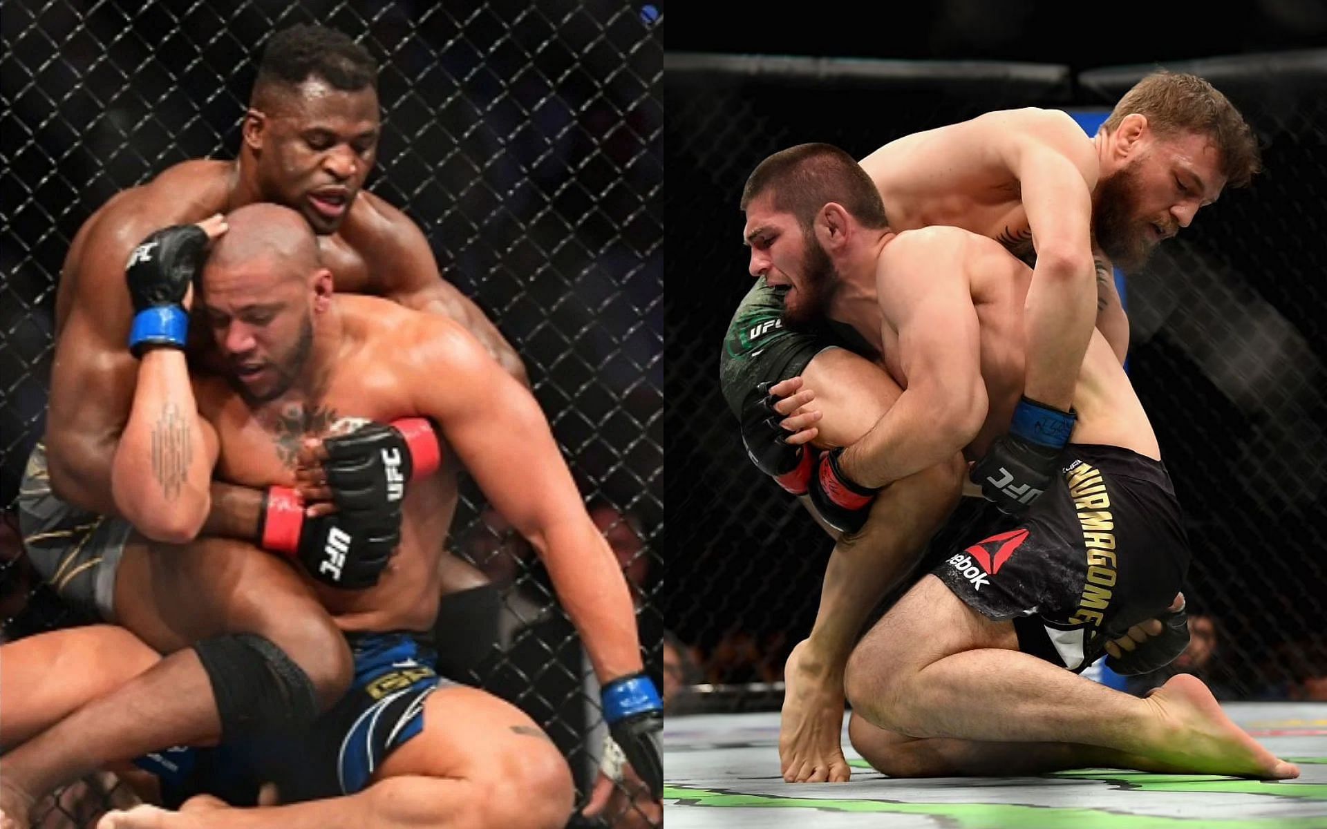 Francis Ngannou&#039;s grappling masterclass at UFC 270 has drawn comparisons with Khabib Nurmagomedov