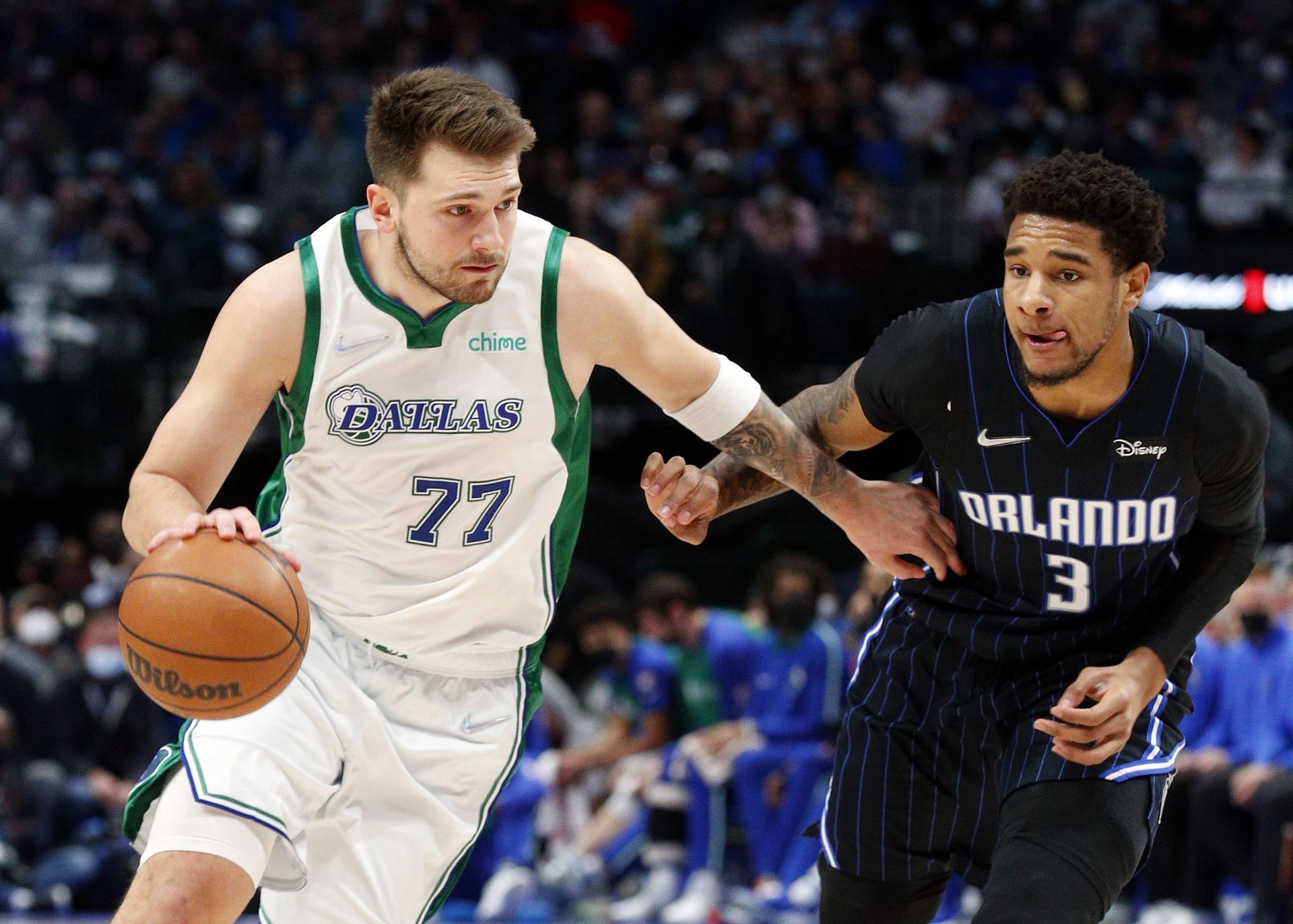 Luka Dončić against the Orlando Magic