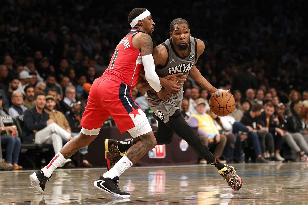 The visiting Brooklyn Nets will take on the Washington Wizards without the injured Kevin Durant on Wednesday. [Photo: NetsDaily]