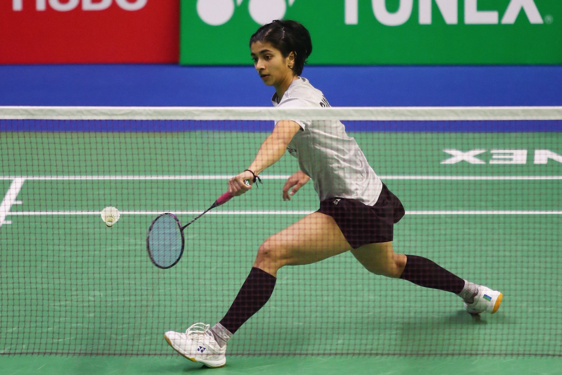 Nagpuir shuttler Malvika Bansod tried hard but could not stop top seed PV Sindhu in the final. (Picture: BAI)