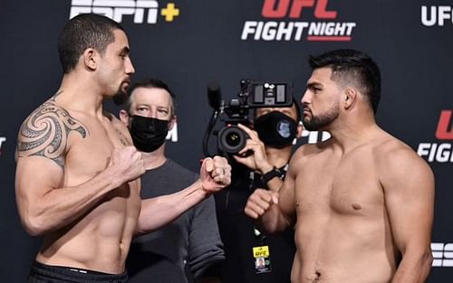 Robert Whittaker (left) and Kelvin Gastelum (right)