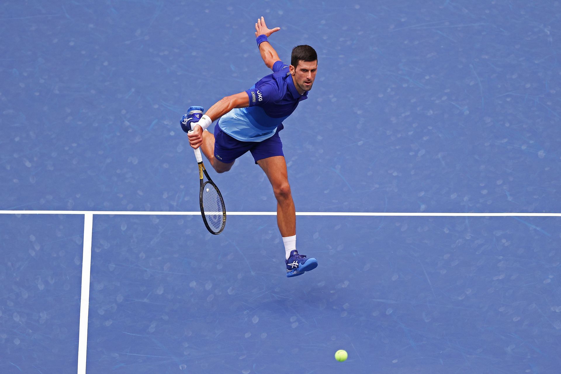 Novak Djokovic at the 2021 US Open