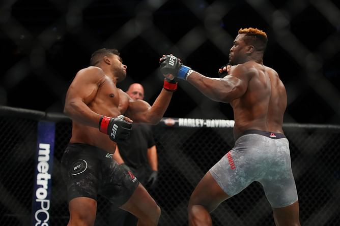 Watch: Francis Ngannou receives custom-made NFT of Alistair Overeem knockout