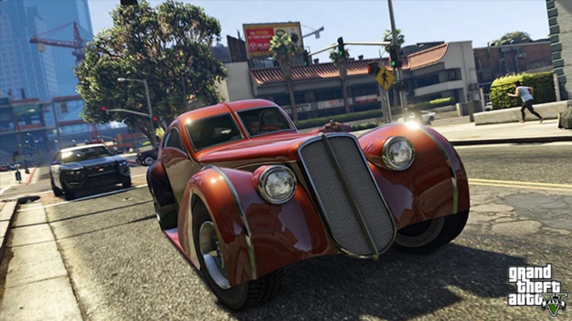 The Z-Type is the fastest car for most players in the single-player mode (Image via Rockstar Games)