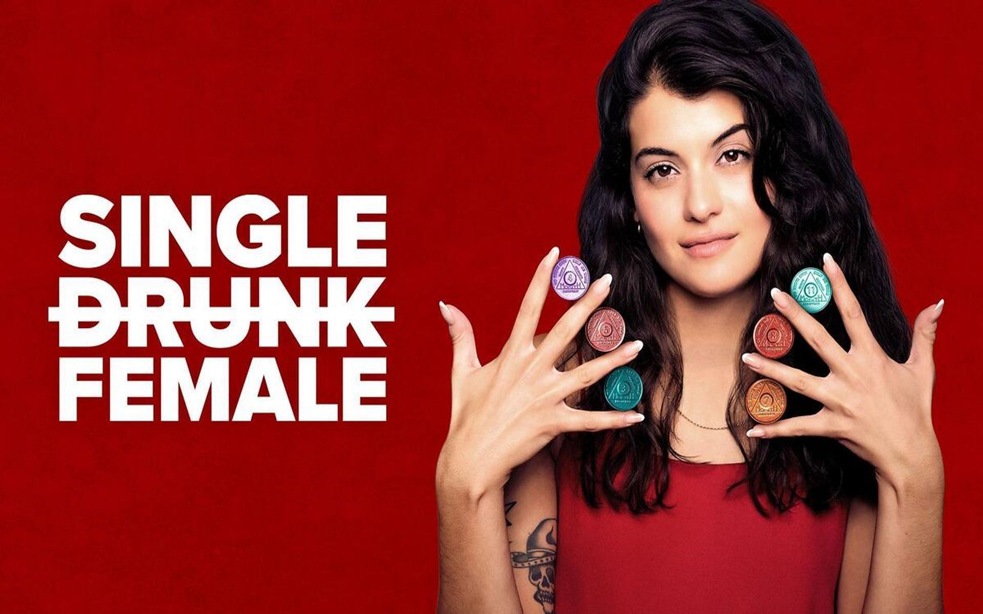 Freeform&#039;s official poster for Single Drunk Female (Image via Freeform)
