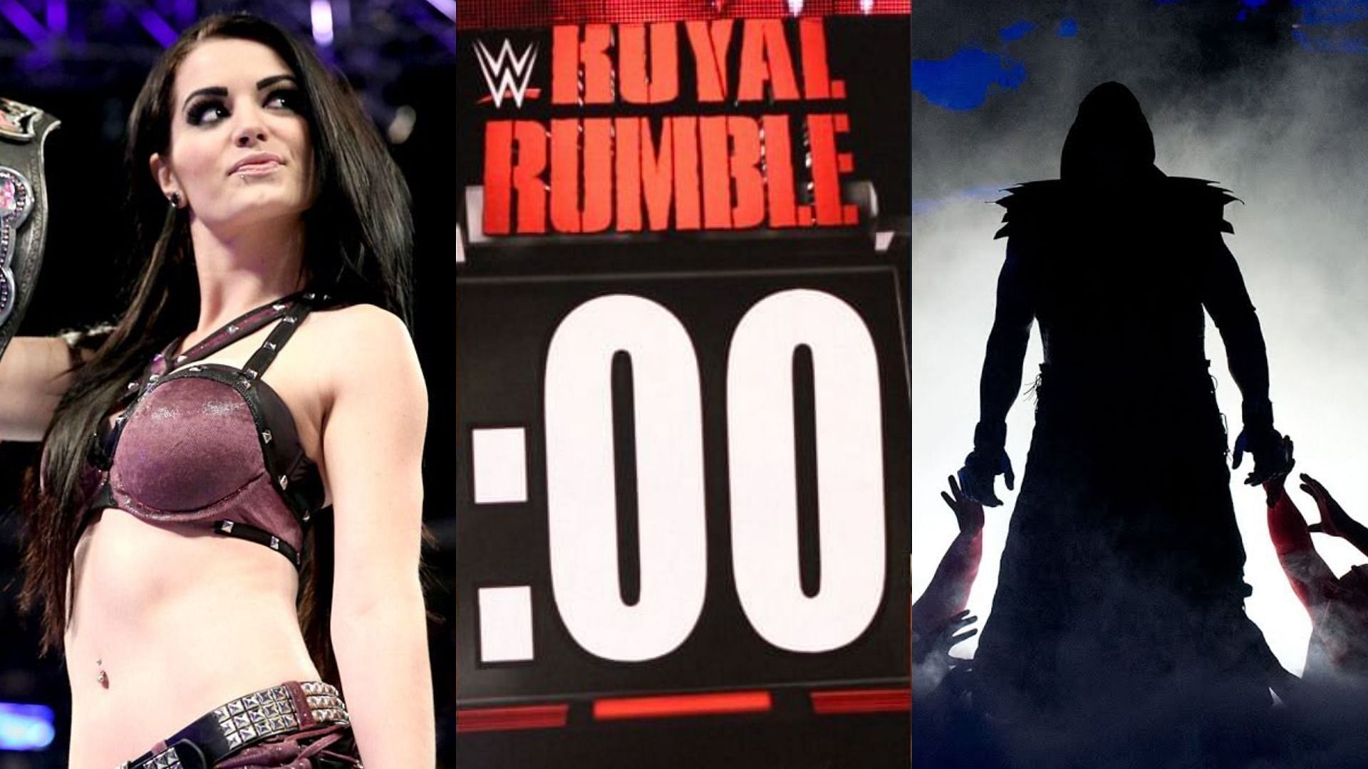Paige (left); The Undertaker (right)