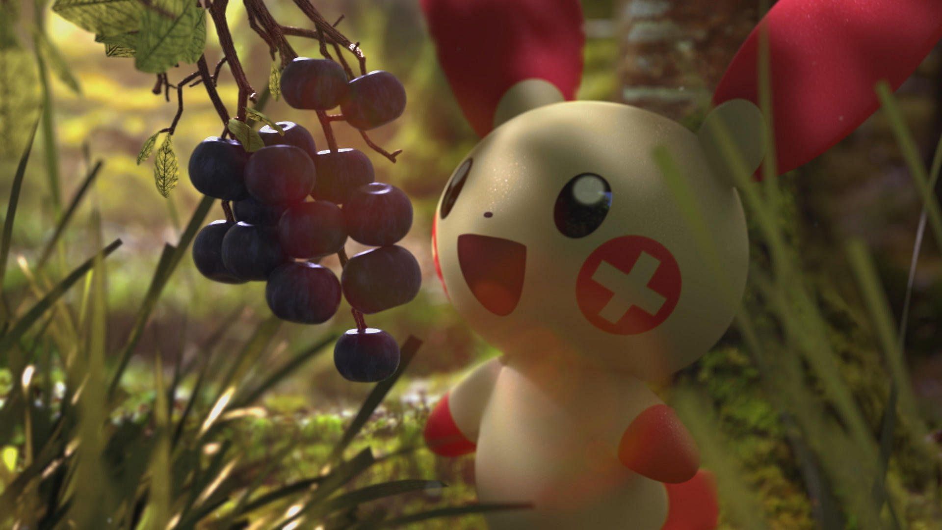A rendering of Plusle for Pokemon GO (Image via Niantic)