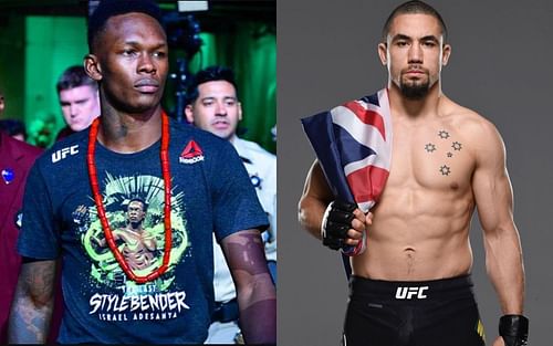 Israel Adesanya (left), Robert Whittaker (right) [Images Courtesy: @stylebender @robwhittakermma on Instagram]