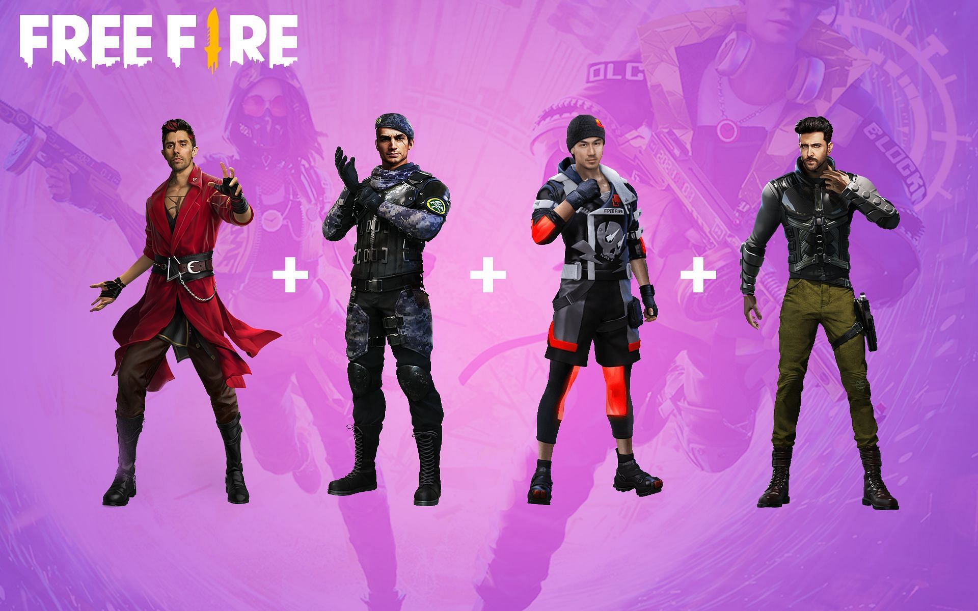 Character combinations are a unique aspect of Free Fire (Image via Sportskeeda)