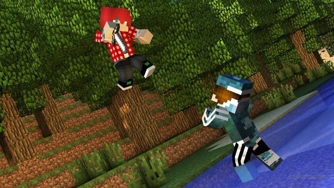 A height advantage can be deadly (Image via Mojang)