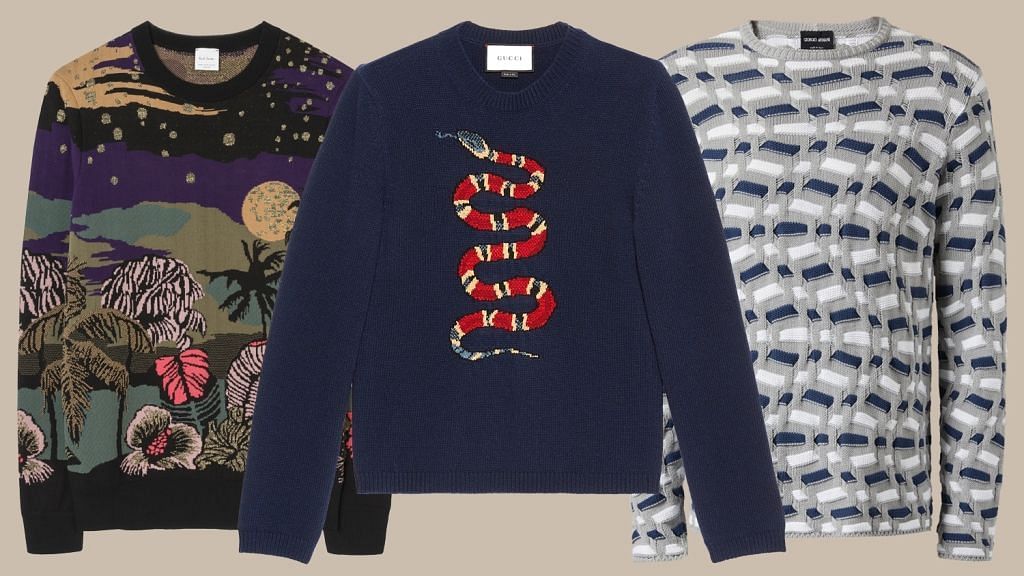 Bold Print Sweaters (Image via Robb Report)
