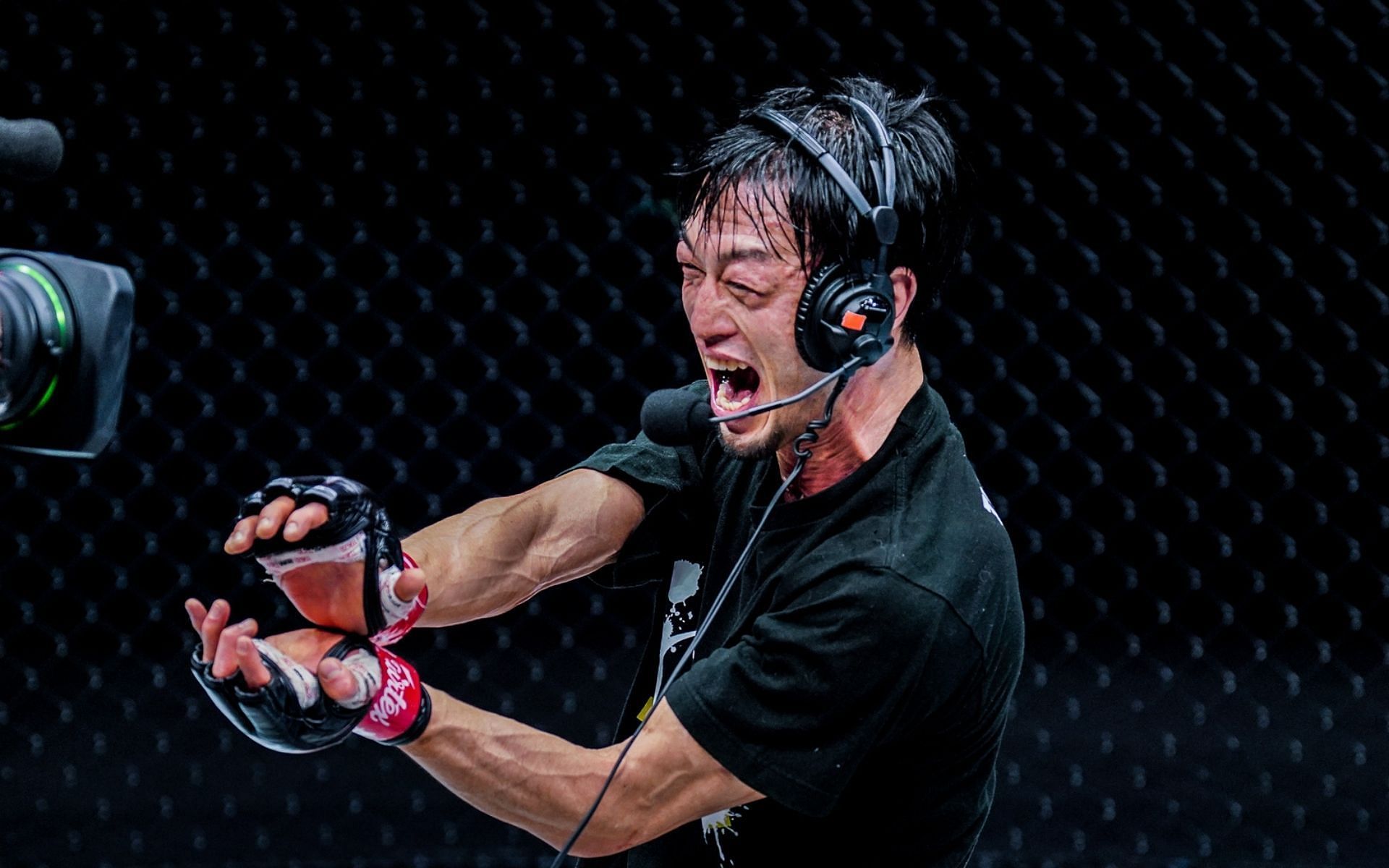 ONE Championship&#039;s Senzo Ikeda receives US$ 50,000 bonus after ONE: Heavy Hitters knockout win. [Photo: ONE Championship]